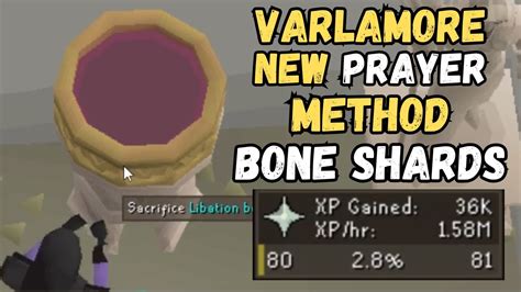 osrs bone shards prayer.